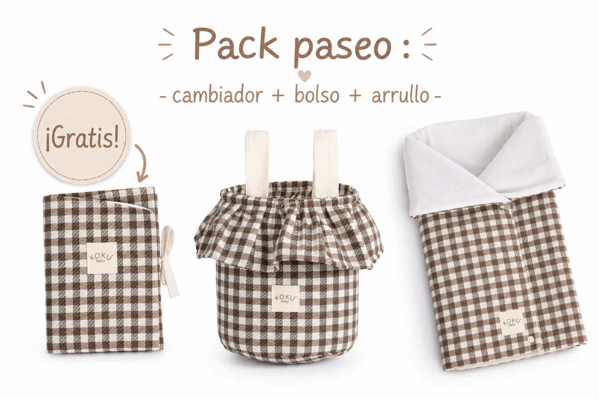 PACK ARRULLO VICHY JACQUARD MIXTO