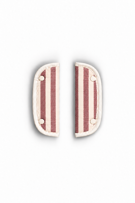 PROTECTOR DE TIRANTES STRIPE GRANATE