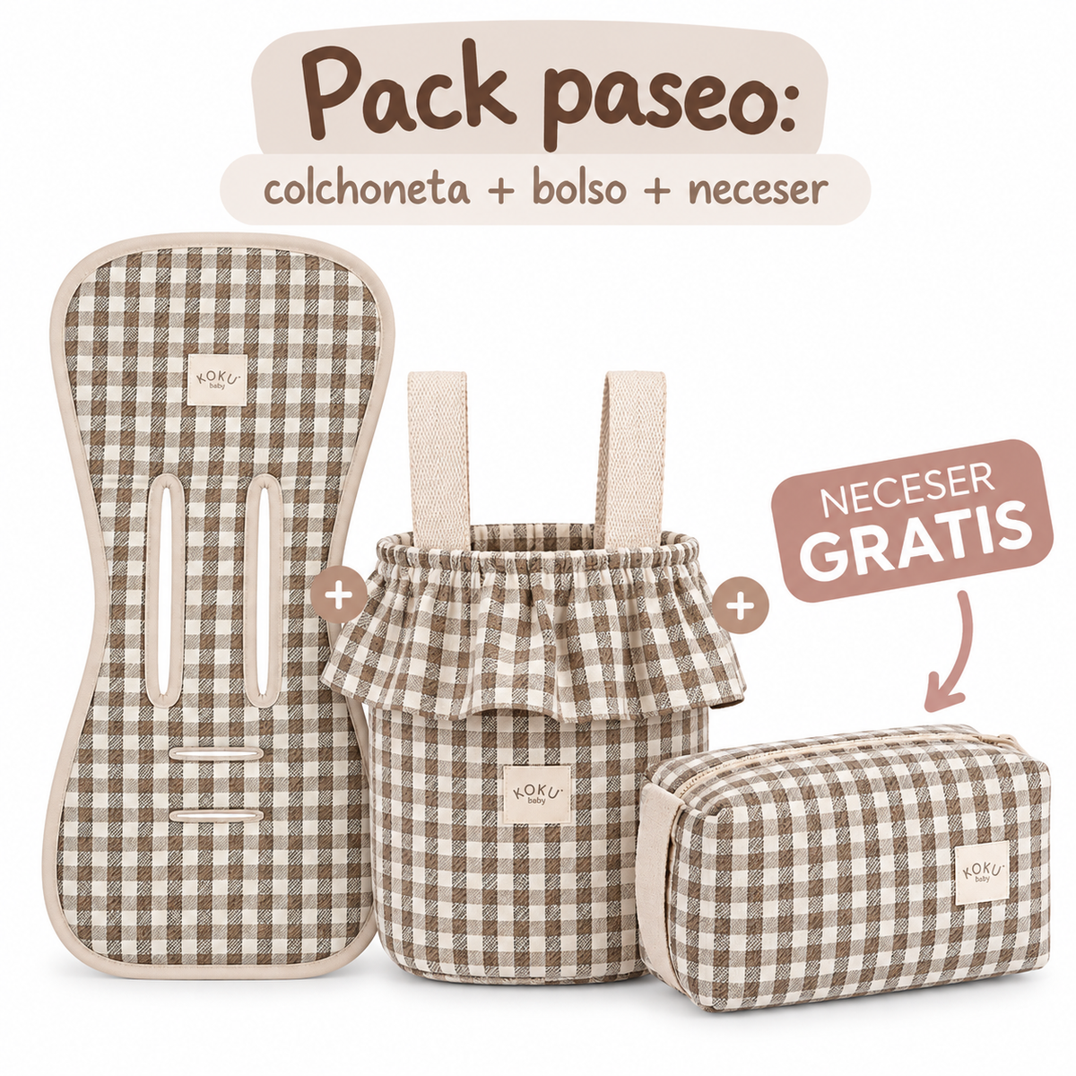 PACK PASEO VICHY JACQUARD MIXTO