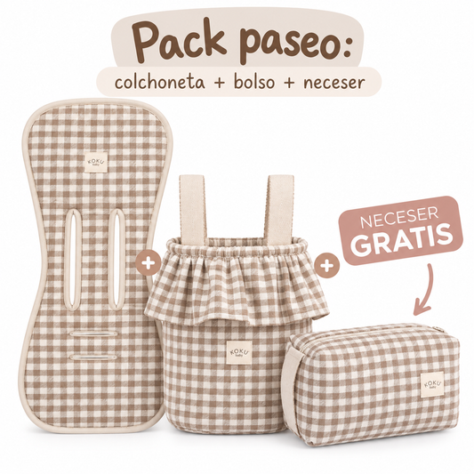 PACK PASEO VICHY JACQUARD TOPO
