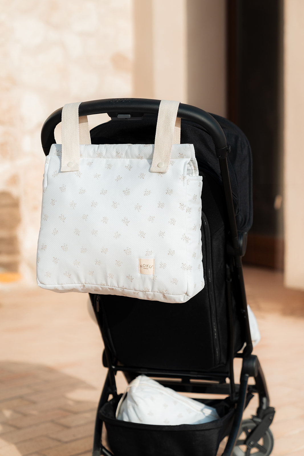 SAC PANERA STRIPE BLEU MARINE 30x34