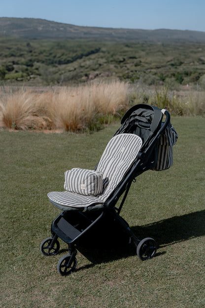 COLCHONETA DE PASEO MARIPOSA STRIPE GRIS 90X38