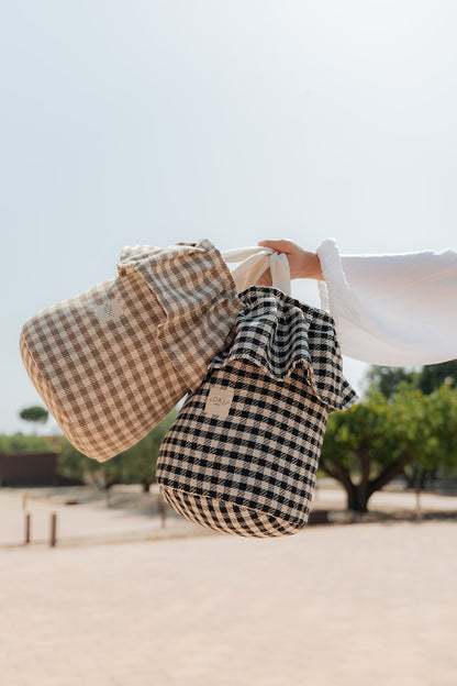 PACK ARRULLO VICHY JACQUARD TOPO
