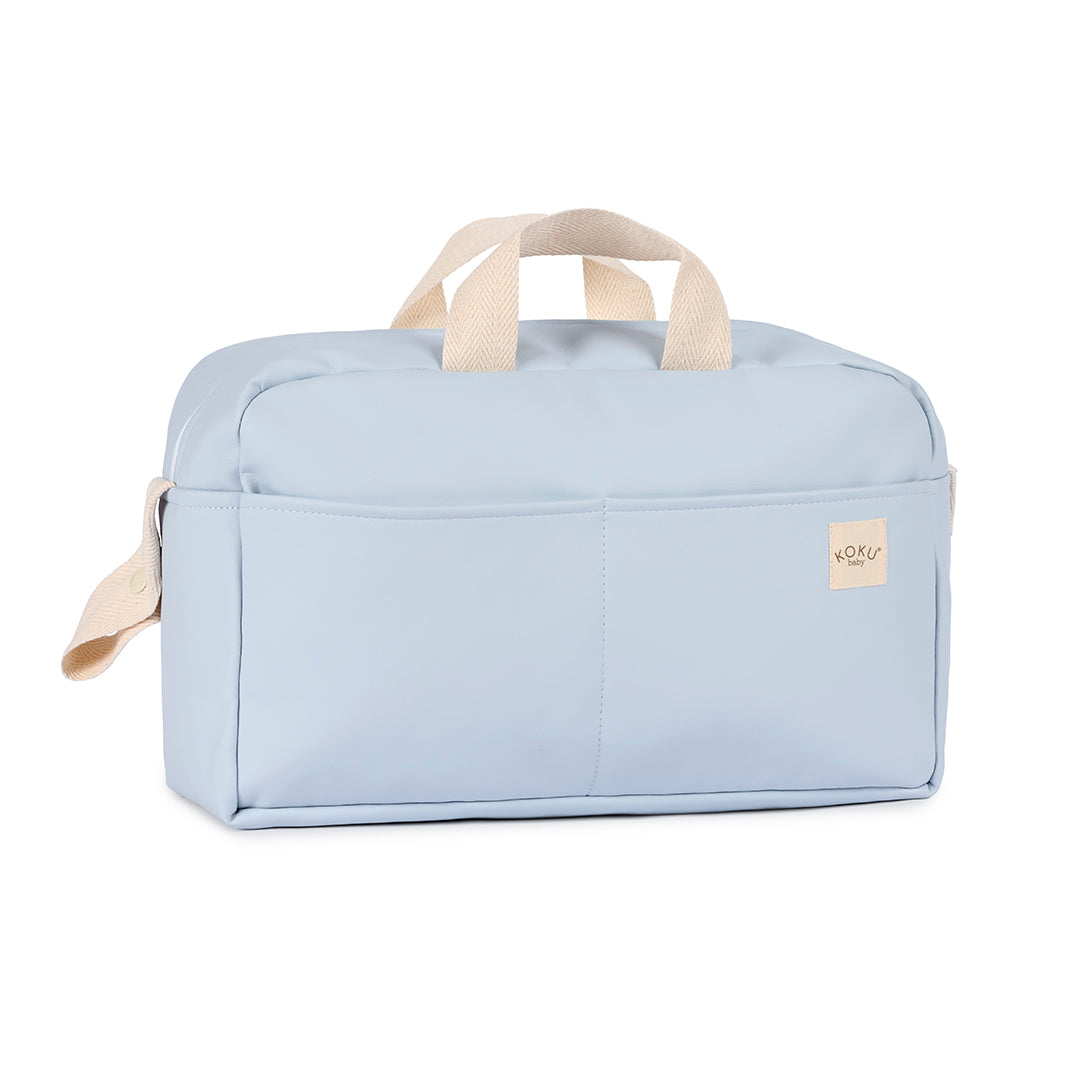 BOLSO PASEO POLIPIEL AZUL TURQUESA 30x47