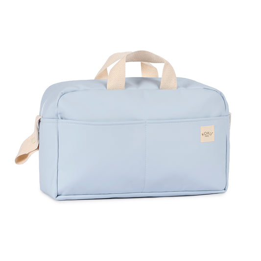 BOLSO PASEO POLIPIEL AZUL TURQUESA 30x47