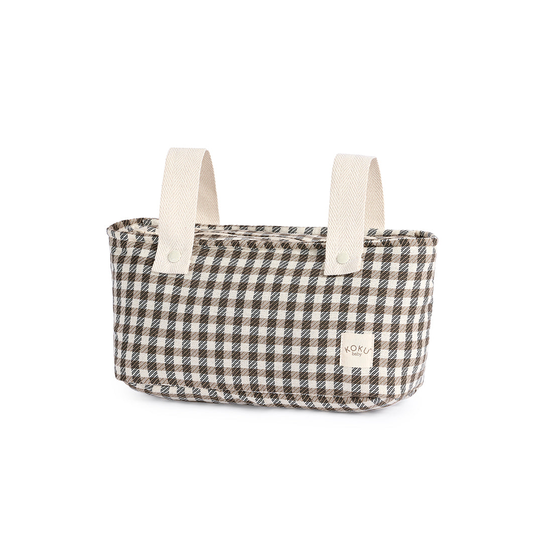MINI SAC À RAYURES VERT KAKI 20x42