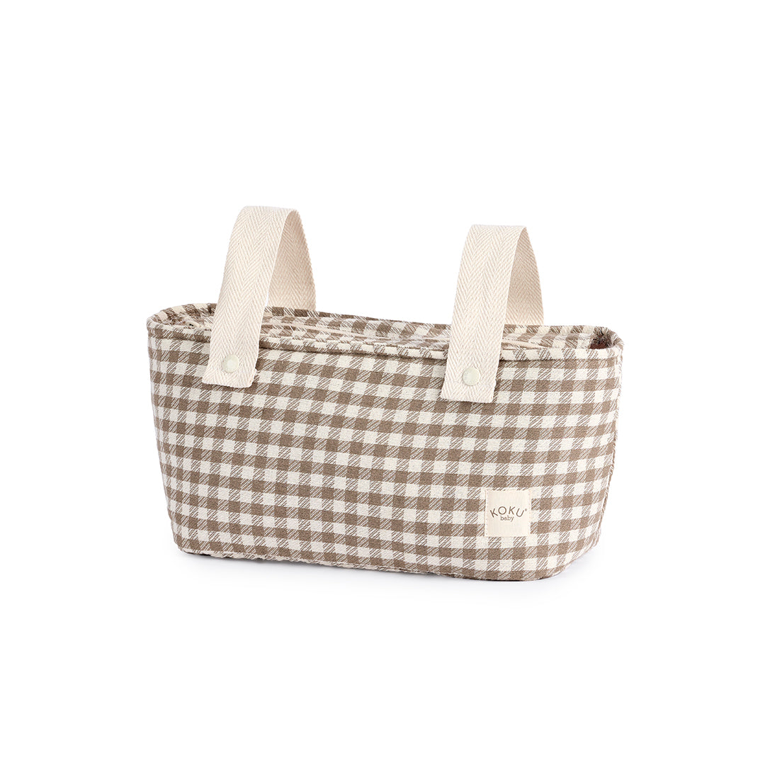 MINI SAC À RAYURES VERT KAKI 20x42