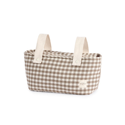 MINI SAC À RAYURES VERT KAKI 20x42