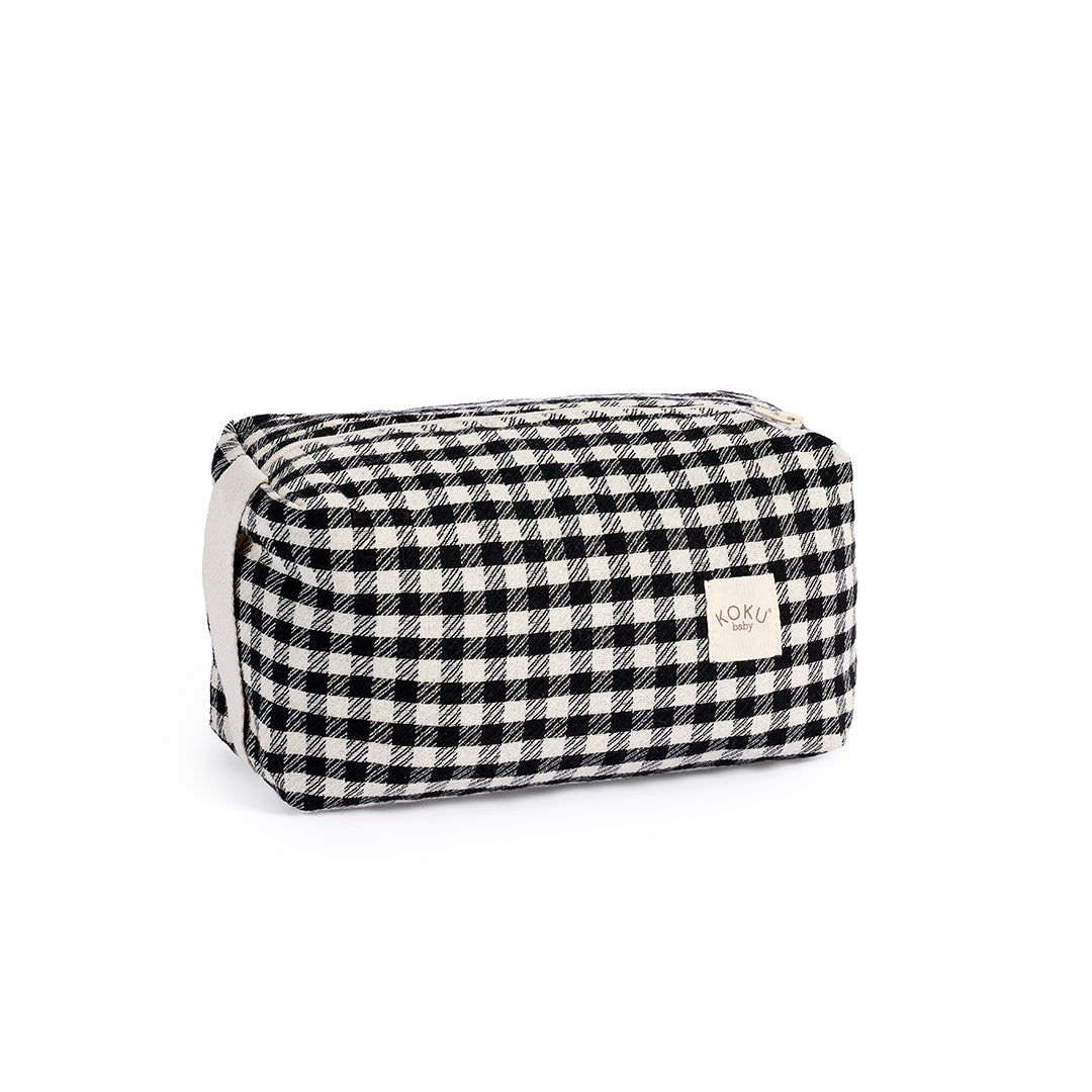 NECESER VICHY JACQUARD BLANCO & NEGRO