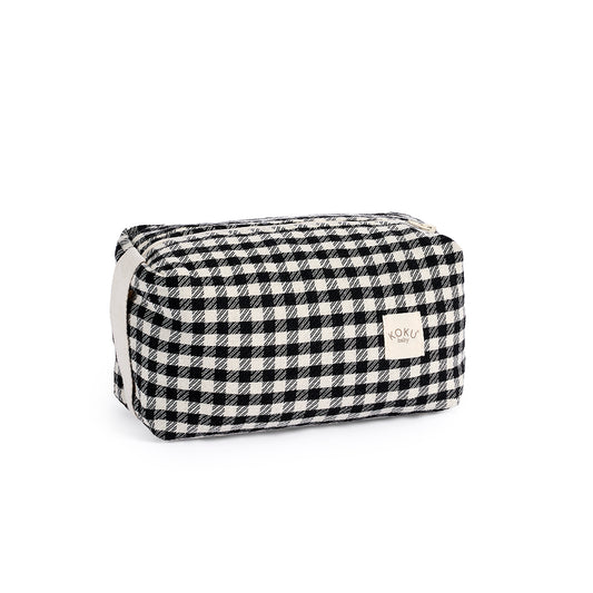NECESER VICHY JACQUARD BLANCO & NEGRO