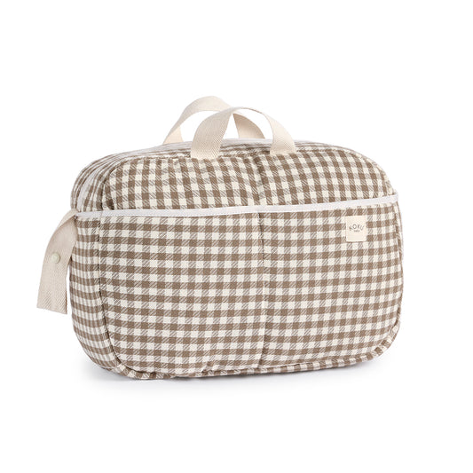 SAC DE MATERNITÉ À RAYURES VERT KAKI 30x47