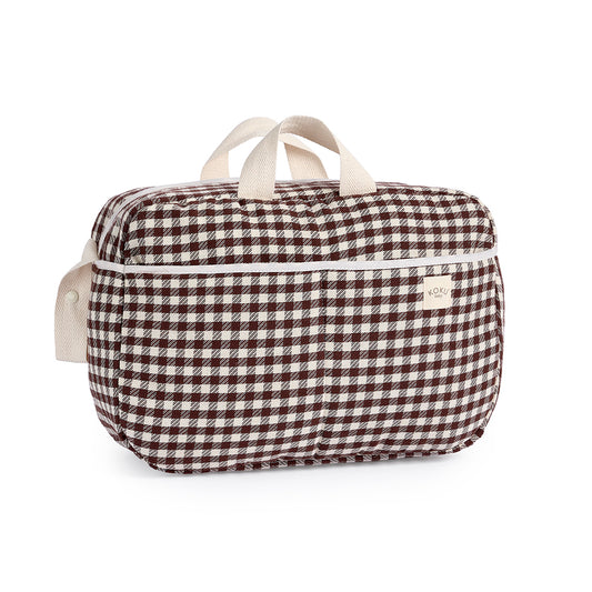 SAC DE MATERNITÉ À RAYURES VERT KAKI 30x47
