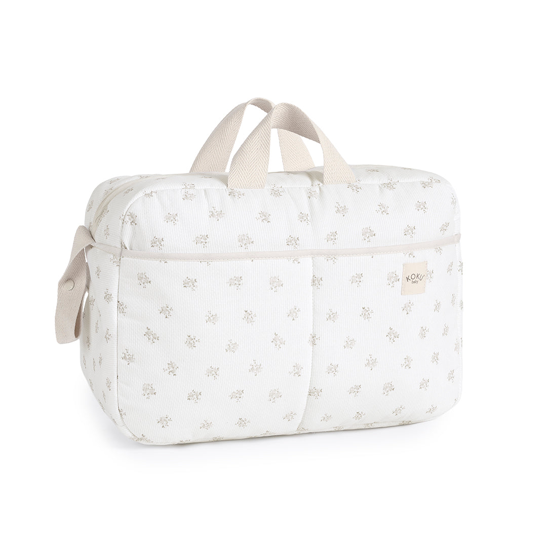 SAC DE MATERNITÉ À RAYURES VERT KAKI 30x47