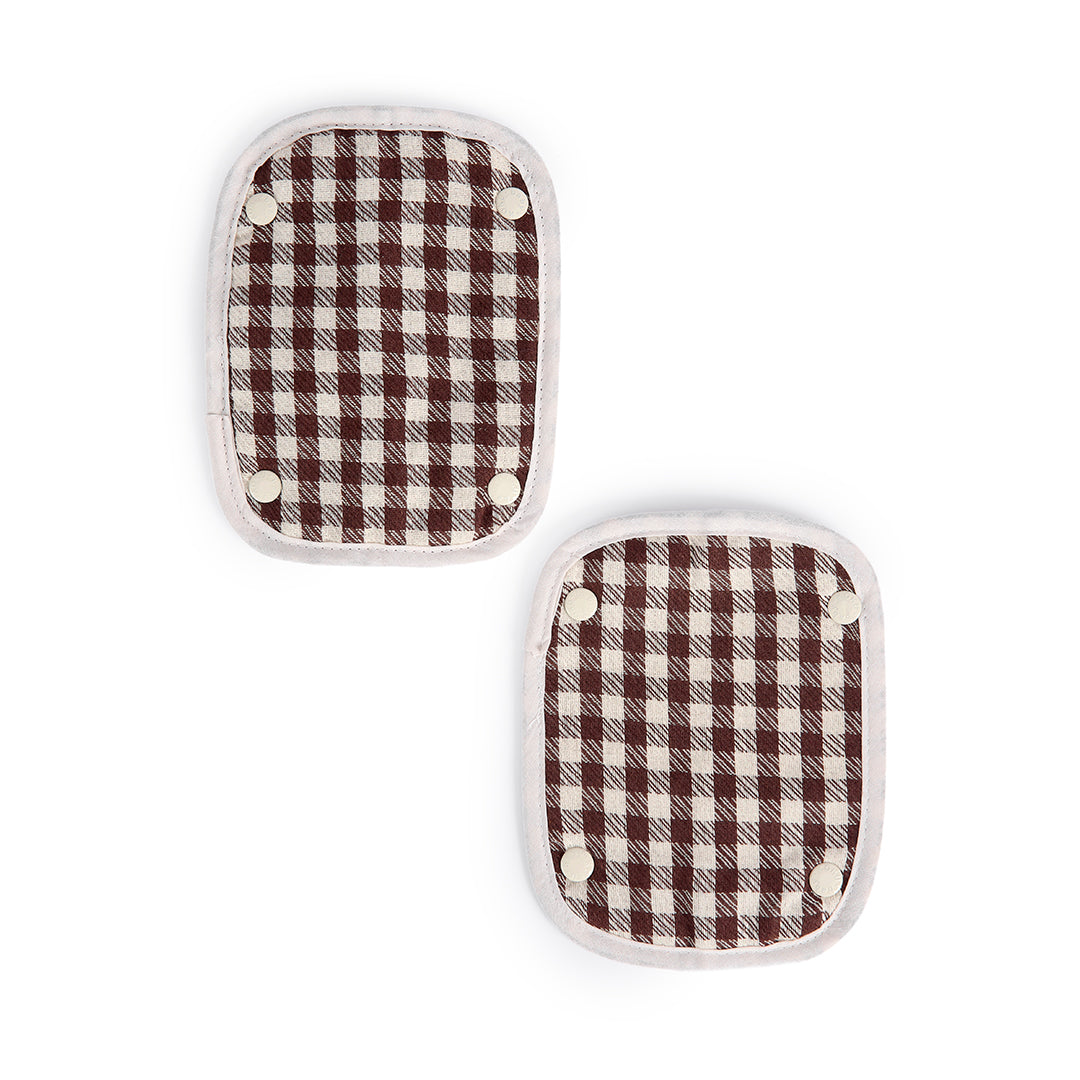 PROTECTOR DE TIRANTES VICHY JACQUARD GRANATE