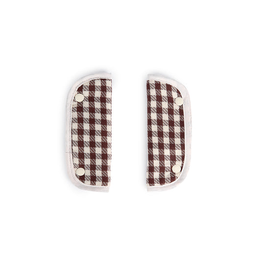 PROTECTOR DE TIRANTES VICHY JACQUARD GRANATE