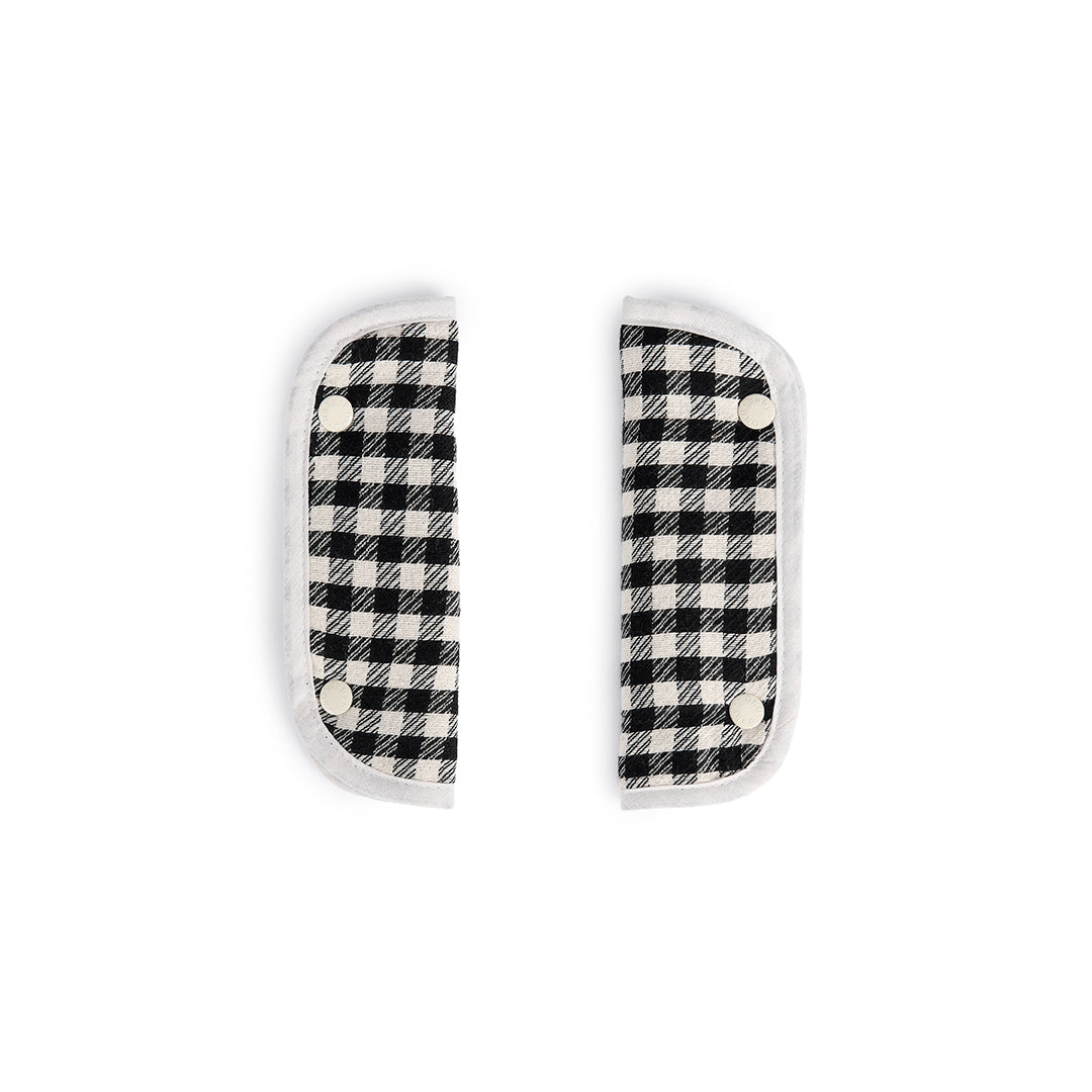 PROTECTOR DE TIRANTES VICHY JACQUARD BLANCO & NEGRO