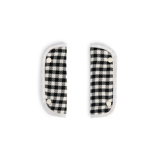 PROTECTOR DE TIRANTES VICHY JACQUARD BLANCO & NEGRO