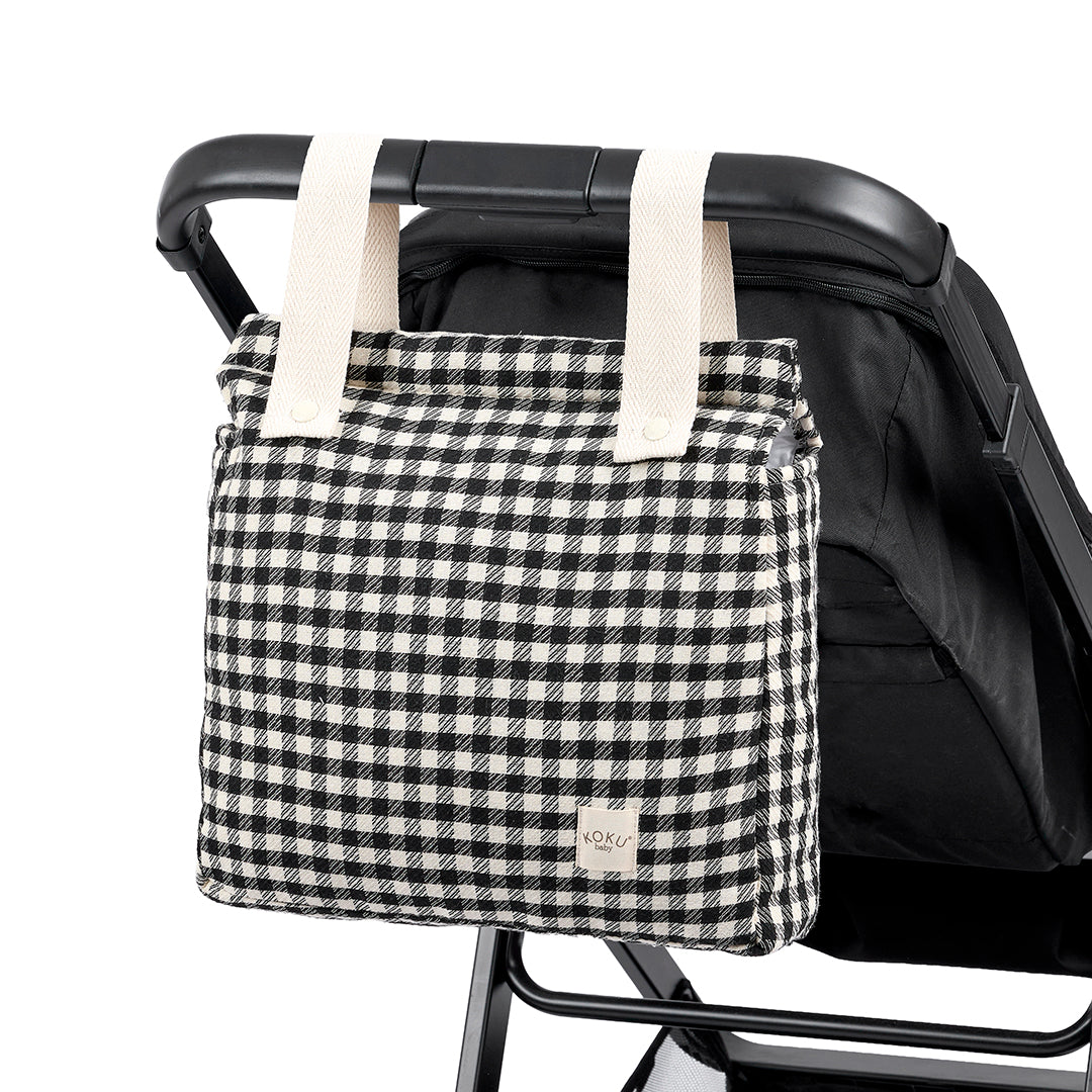 SAC PANERA STRIPE BLEU MARINE 30x34
