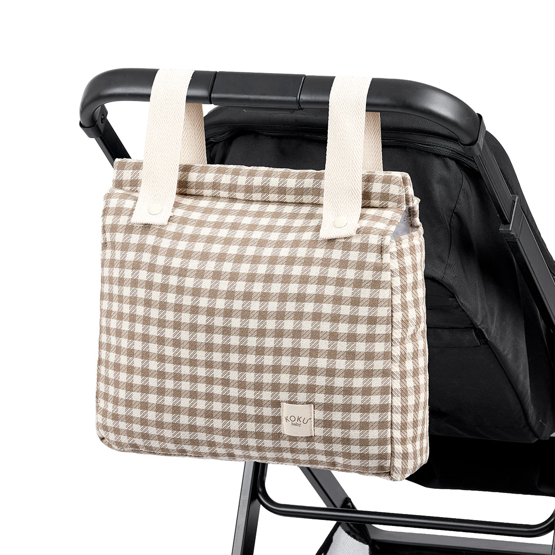 SAC PANERA STRIPE BLEU MARINE 30x34