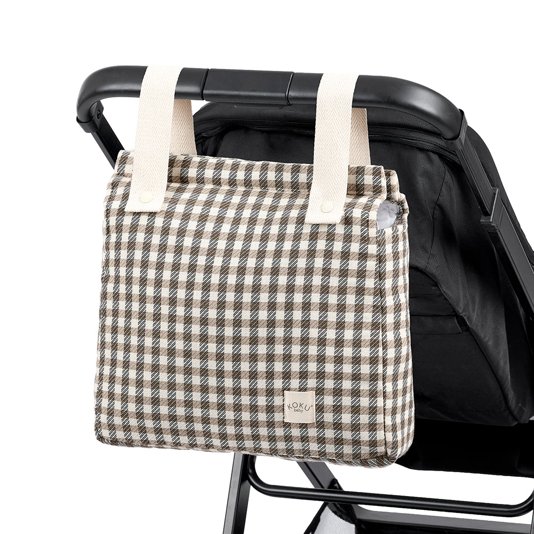 SAC PANERA STRIPE BLEU MARINE 30x34