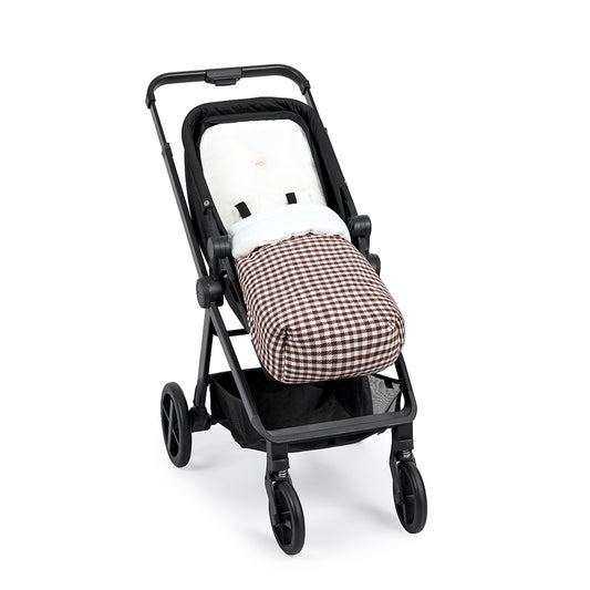 SACO SILLA VICHY JACQUARD GRANATE