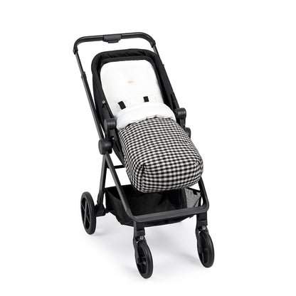 SACO SILLA VICHY JACQUARD BLANCO & NEGRO