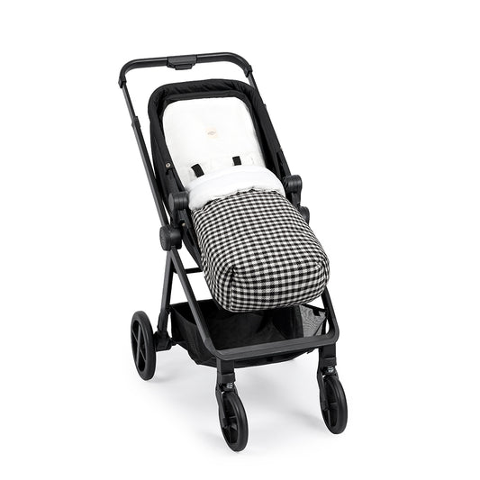 SACO SILLA VICHY JACQUARD BLANCO & NEGRO