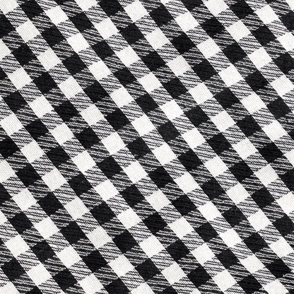 SACO SILLA BORREGUITO VICHY JACQUARD BLANCO & NEGRO 95x35x80