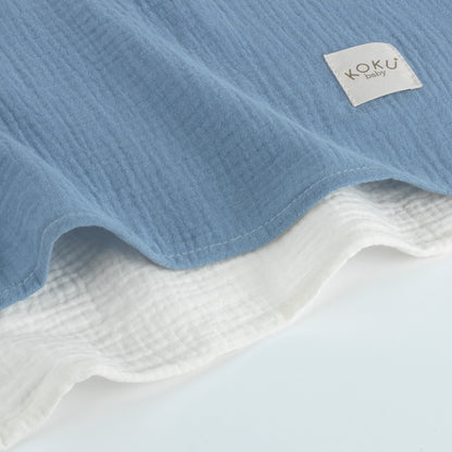 Pack Azul de 2 Muselinas (70x70 cm)