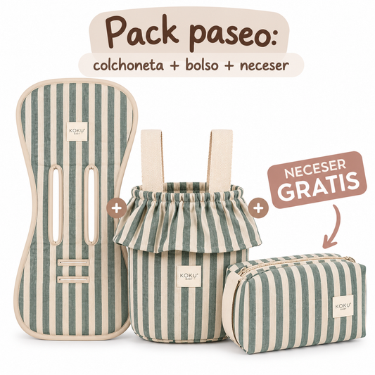 PACK PASEO STRIPE GREEN