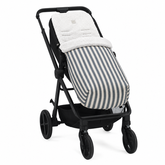 SAC DE CHAISE À RAYURES BLEU MARINE 95x35x80