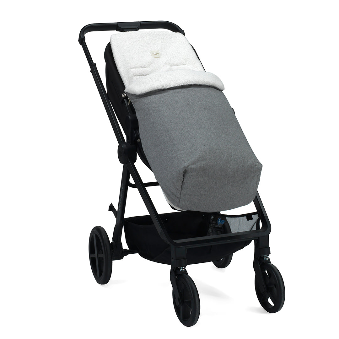 SACO BORREGUITO SOLID GRIS 95x35x80