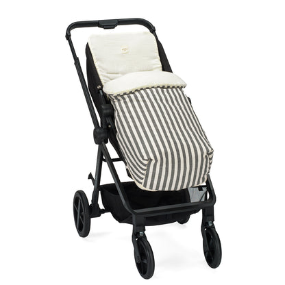 SAC DE CHAISE GRIS À RAYURES 95x35x80
