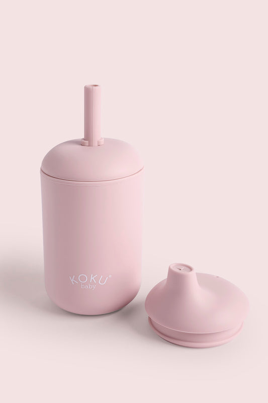 BIBERÓN 2 TETINAS FRESA