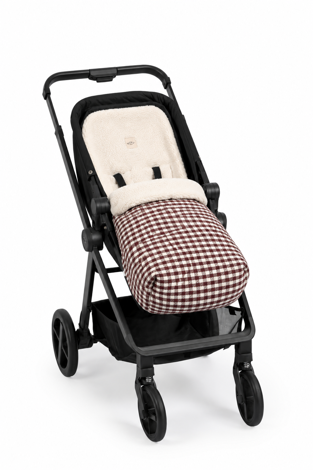 SACO SILLA BORREGUITO VICHY JACQUARD GRANATE 95x35x80