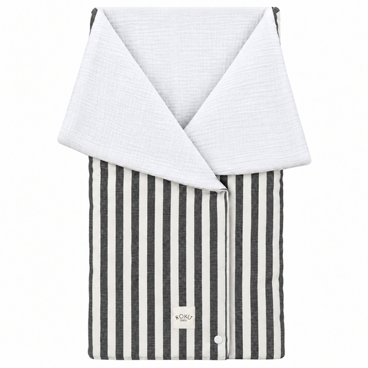 ARRULLO PASEO STRIPE GRIS 70x90
