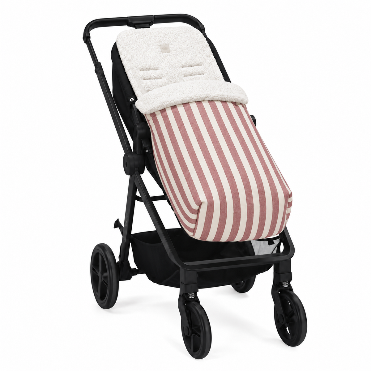 SAC DE CHAISE À RAYURES VERT KAKI 95x35x80